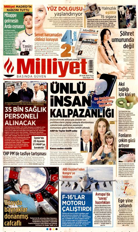 Milliyet Gazetesi Milliyet Manşet Oku Haberler 28 Ocak 2024