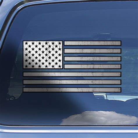 American Flag Decal Sticker Us Flag Window Decal Usa Flag Etsy