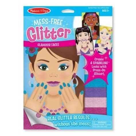 Melissa And Doug Mess Free Glitter Craft Kit Glamour Faces