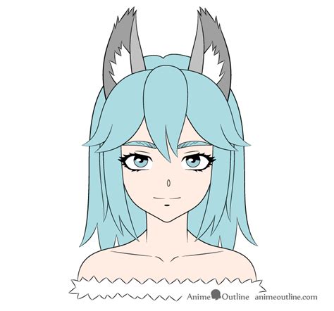 How To Draw Anime Hair With Wolf Ears However If You Break It Down