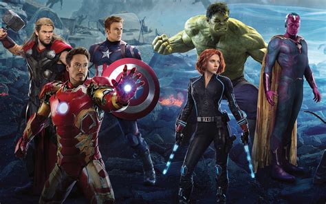 Download Iron Man Black Widow Hulk Captain America Thor Vision Marvel