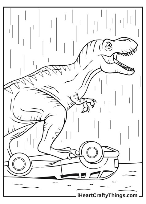 Printable Jurassic Park Coloring Page Updated 2021 Coloring Home