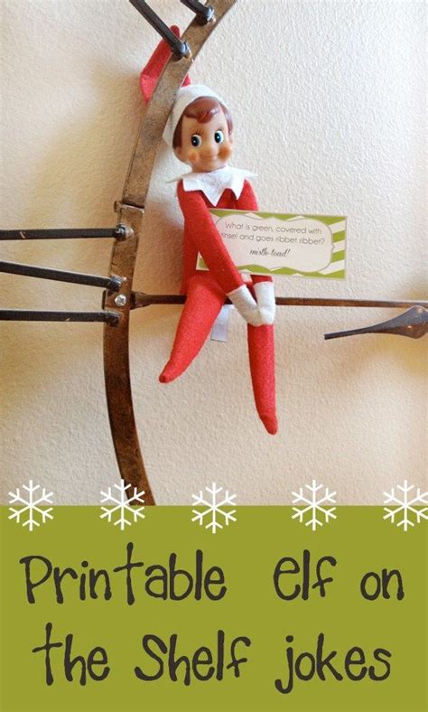 ELF ON THE SHELF JOKE CARDS | Elf on the shelf, Elf, Christmas elf