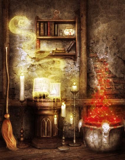 Vintage Fairy Tale Halloween Bookcase Magic Light Photography
