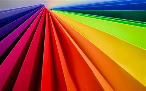 Download Wallpapers 4k Rainbow Background Colorful Lines