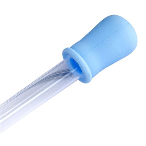 5ml Clear Plastic Pipette Liquid Medicine Dropper Blue For Baby L4t6