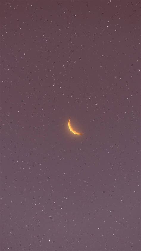 Crescent Moon In The Pink Sky By Matialonsor Seni Fotografi Abstrak