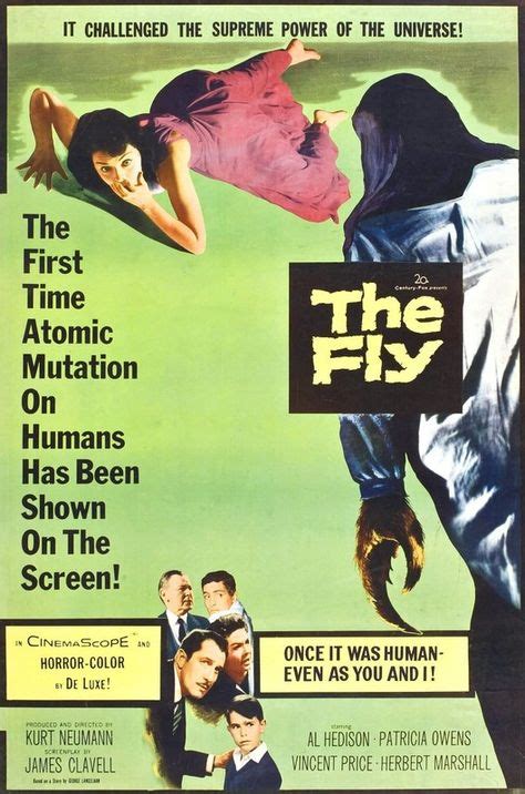 The Fly 1958 Movie Posters Vintage Classic Horror Movies Science