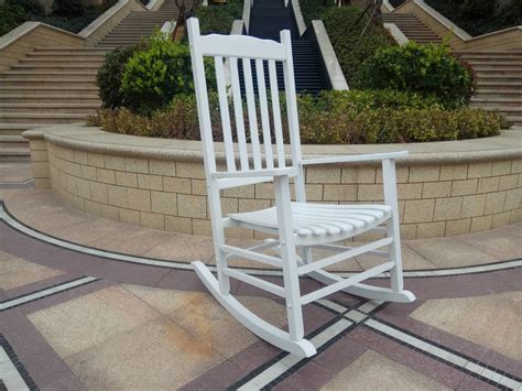 Rocking Rocker A001wt White Porch Rockerrocking Chair Easy To Assemble