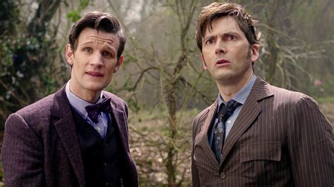 The 11th doctor finds himself being pulled to a far away planet, the plot kicks off when he notices a mysterious couple walking past. Eleventh Doctor Meets The Tenth Doctor | The Day of the ...
