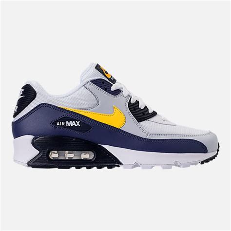 Right View Of Mens Nike Air Max 90 Essential Casual Shoes In White