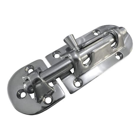 Stainless Steel A4 316 Cabin Lock Latch Locking Hinge 114mm