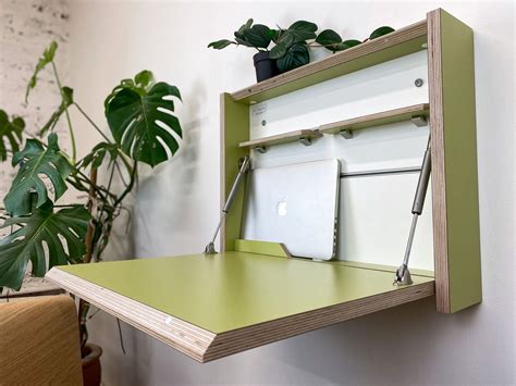 Study Desk Small Folding Desk Drop Down Desk Space Saving Desk | Etsy in 2021 | Small desk 