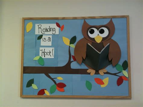 Mrs Emerys Library Bulletin Board Lovin That Owl Reading