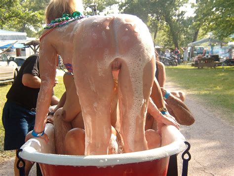 Pussy Bike 66704 Biker Rally Pussy Shot In A Tub In Public