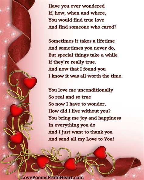 Beautiful Poem About True Love Straight From The Heart Love Poem For Her Love Poems Best