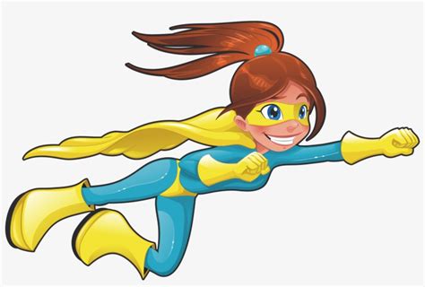 flying superhero girl