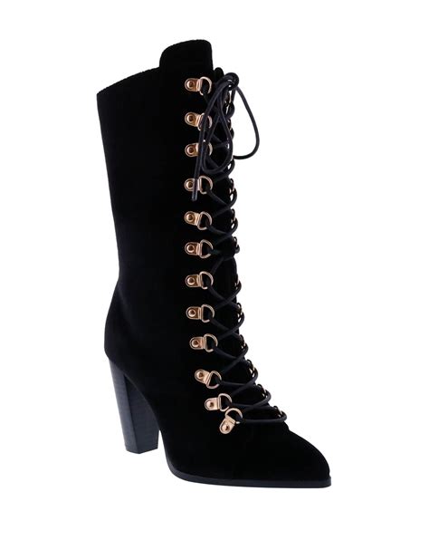 Penny Loves Kenny Argent Lace Up Ankle Boots Stage Stores Womens