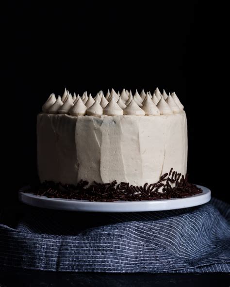 six inch chocolate cake with tahini buttercream frosting goodie godmother