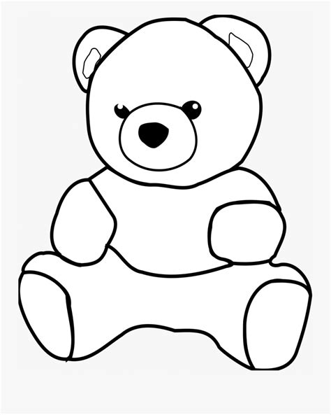 Bear Drawings Clip Art Cute Panda Simple Drawing Teddy Bear Drawing
