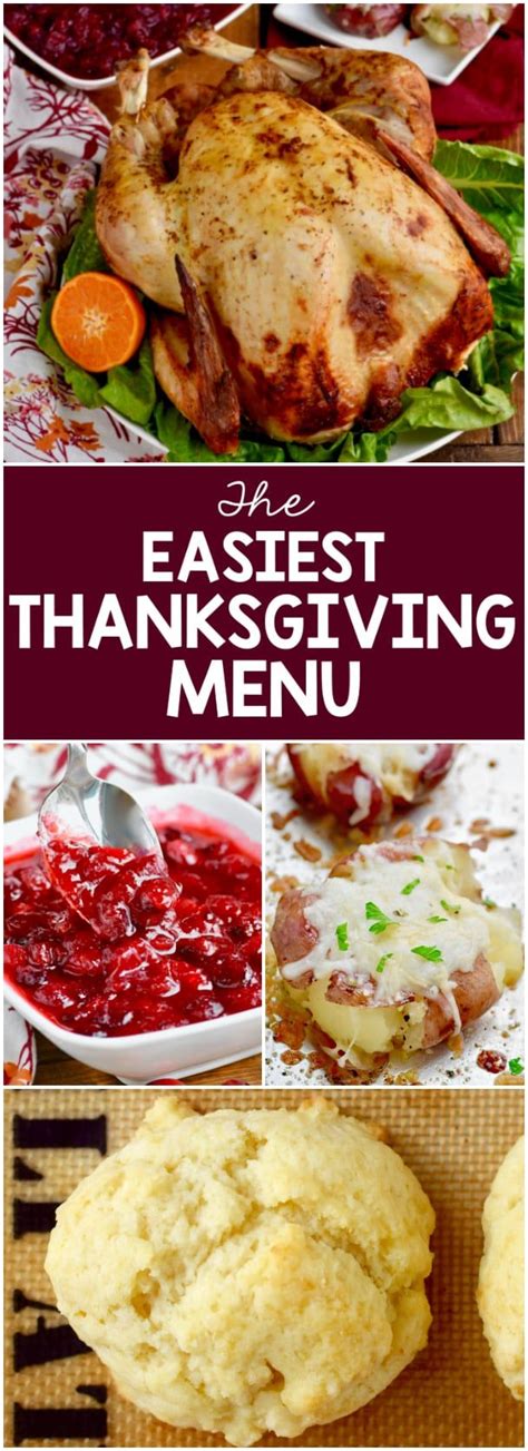 This Is The Easiest Thanksgiving Menu You Are Going To Find It Is Full