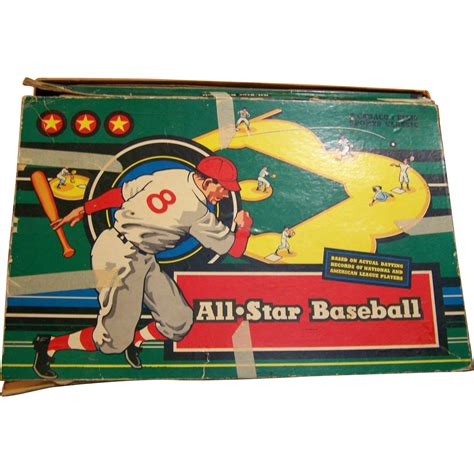 All Star Baseball Board Game 1953 Cadaco-Ellis Classic from wings on ...