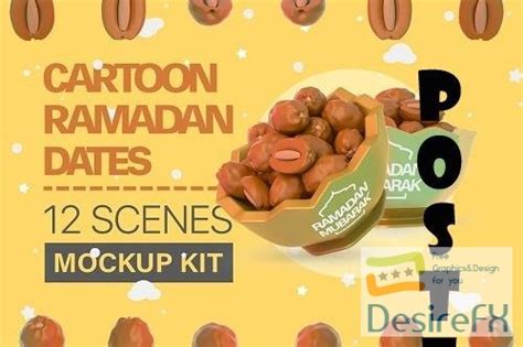 Download Cartoon Ramadan Dates Kit 7024302 Desirefxcom