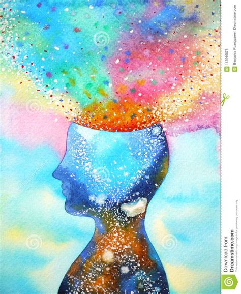 Human Head Chakra Power Inspiration Abstract Thinking