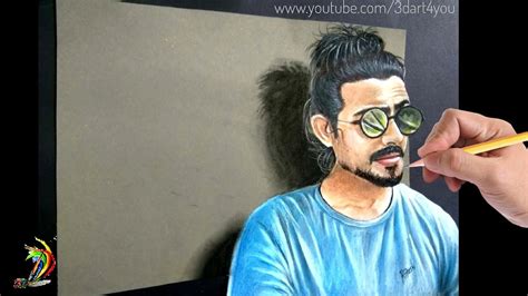 Born 22 january 1994) is an indian comedian, writer, singer, songwriter, and youtube personality from delhi, india. BB Ki Vines - Drawing Bhuvan Bam | 3D Drawing Of Bhuvan ...