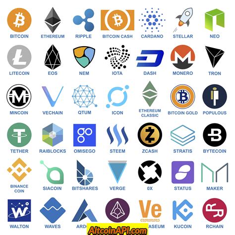 Gemini offers both public & private apis that let you: Crypto Coin Logo Gallery | AltcoinAPI Cryptocurrency ...
