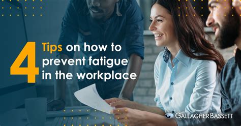 4 Tips On How To Prevent Fatigue In The Workplace