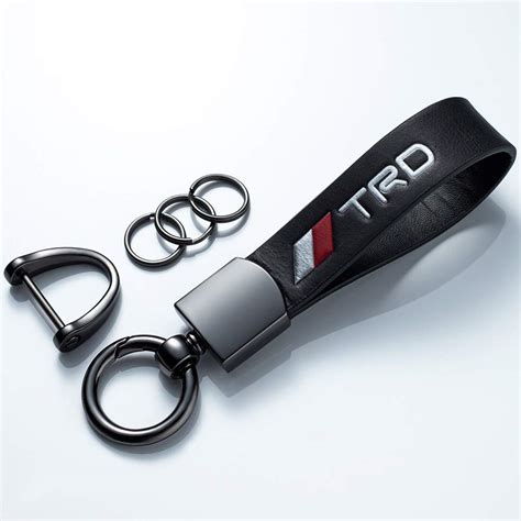 Buy Genuine Leather Car Logo Keychain Suit For Toyota Trd Sequoia