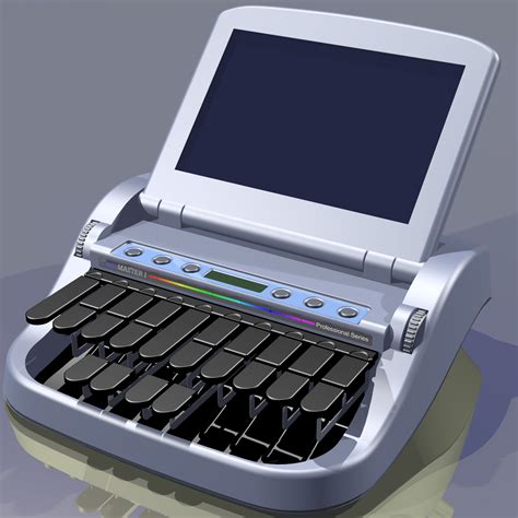 Stenotype Machine 3d Model