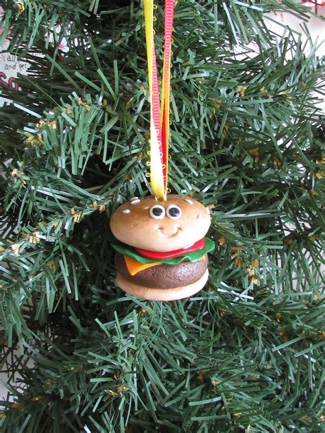 Cheeseburger Christmas Ornament Cheeseburger Ornament Burger Etsy