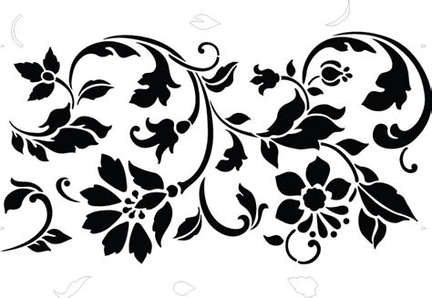We're releasing a new pattern to complement your fall wardrobe. Flower Vine Stencil | Joy Studio Design Gallery - Best Design