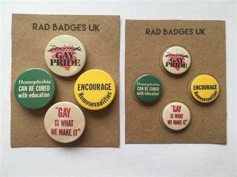 Gay Pride Button Set Lgbt Homosexuality Lesbian Pinback Badges Etsy Uk
