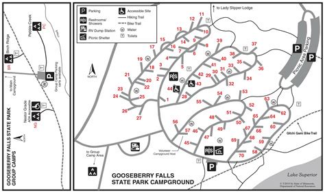 Gooseberry Falls State Park Map World Map