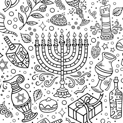 Free Hanukkah Colouring Download Hobbycraft