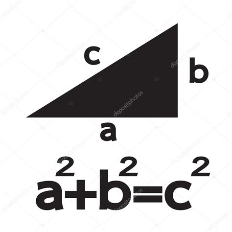 Pythagoras Theorem Icon Illustration Art Stock Vector Image By ©porjai