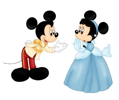 Mickey And Minnie As Prince Charming And Cinderella