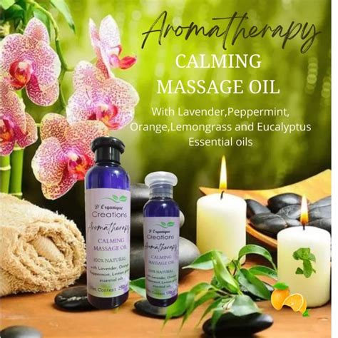 Calming Massage Oil 100ml250ml Relaxing Massage Oil Essential Oils