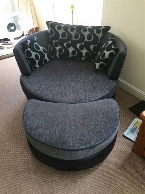 double sofa bed  large  swivel cuddle chair