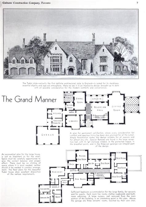 The Grand Manor Mansion Floor Plan Victorian House Plans