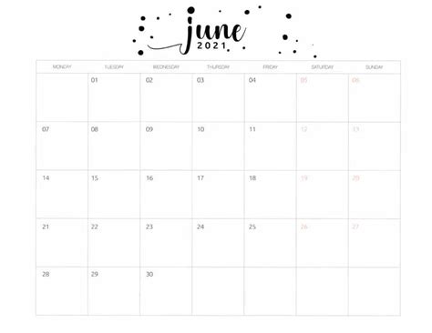 Download June 2020 Calendar With Black Dots Wallpaper