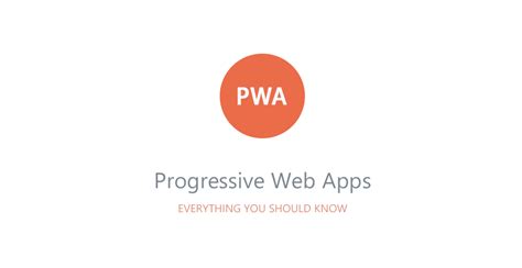 It's otherwise our most comprehensive progressive web app starting point right now. Everything You Should Know About Progressive Web Apps ...