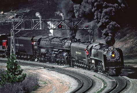Steam Locomotive Train With Black Smoke Coming Out Image Free Stock