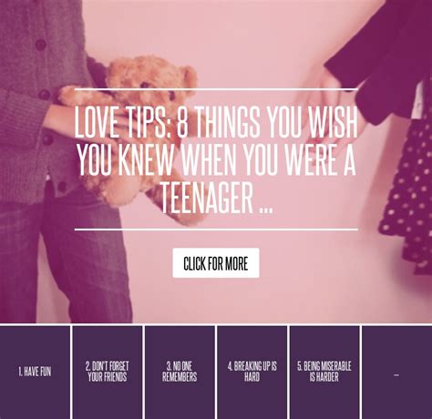 love tips 8 things you wish you knew when you were a teenager …