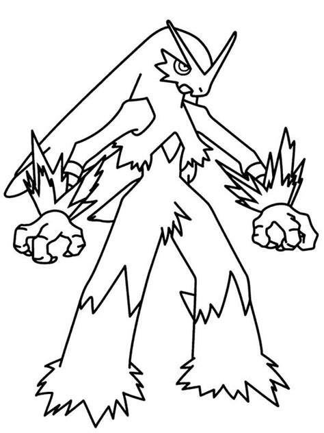 Blaziken Legendary Pokemon Coloring Page Free Printable Coloring With