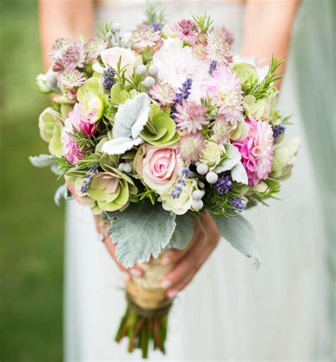 Pastel Wildflower Bouquet Wedding Flowers Romantic Wedding Colors
