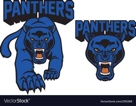 Black Panther Mascot Vector Image On Vectorstock Mascot Black